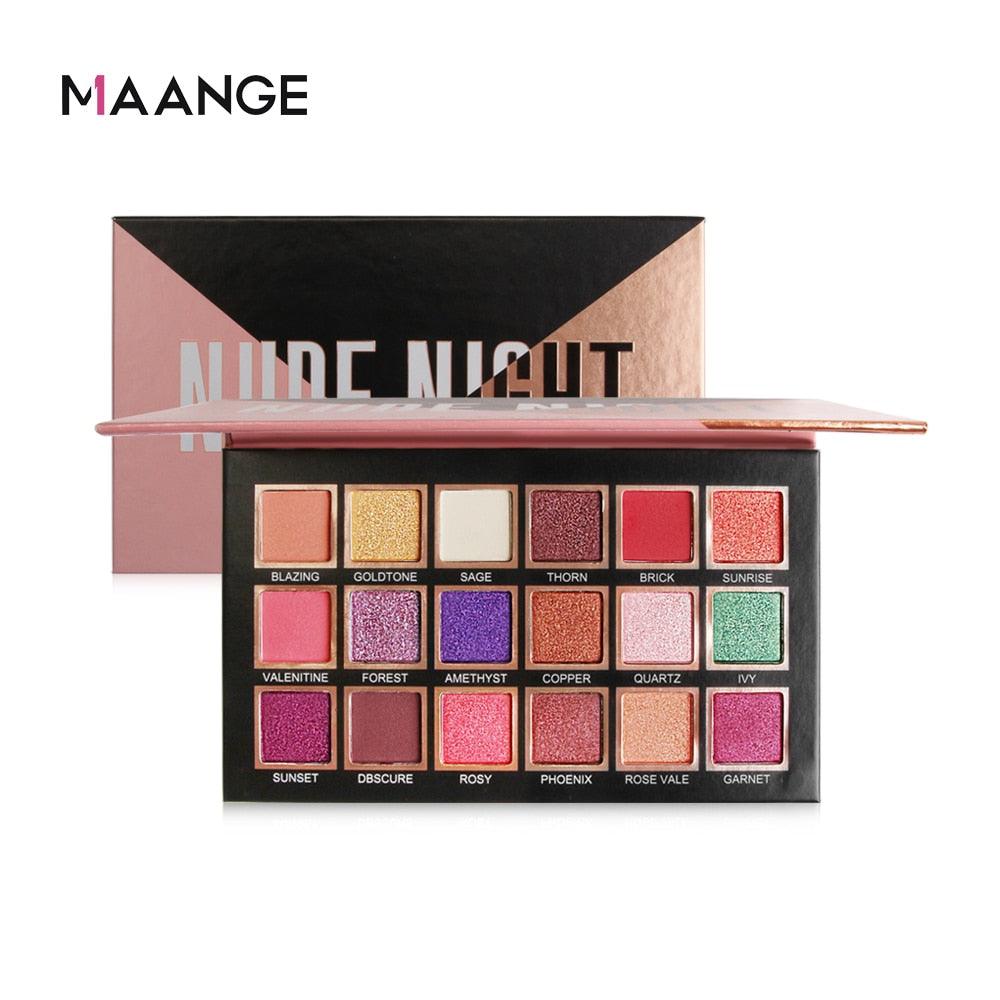 Nude Night Makeup 18 colors - Elysian Eon